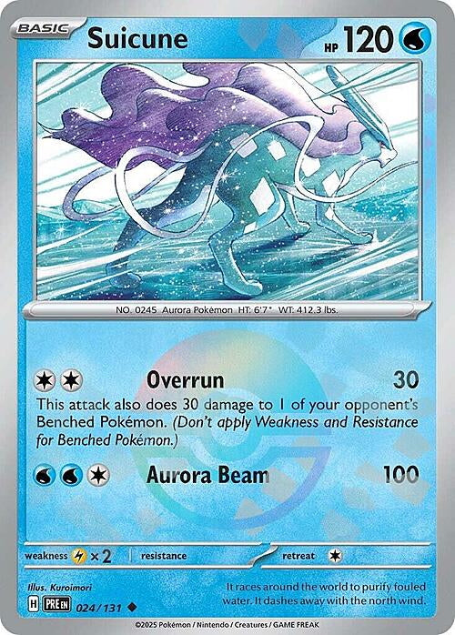 Prismatic Evolutions Suicune #024/131 Pokéball